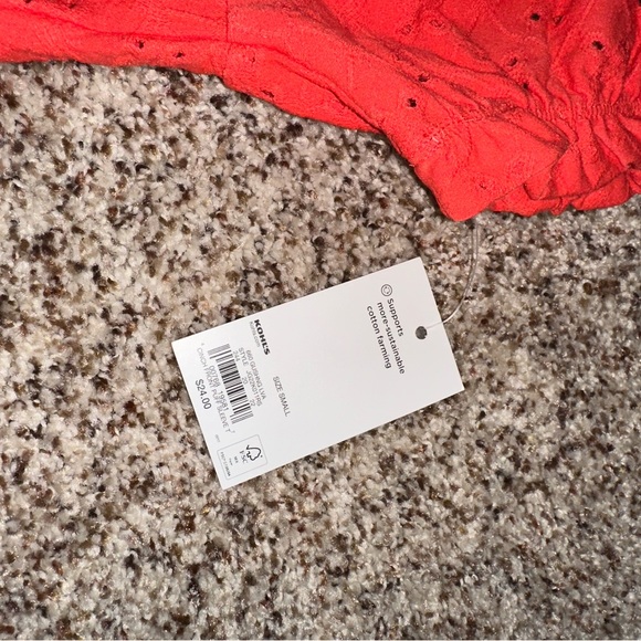 orange cropped shirt - size S - Picture 5 of 5